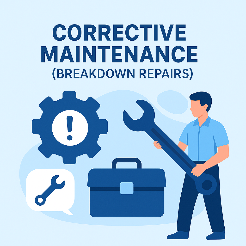 corrective maintenance (breakdown repairs)